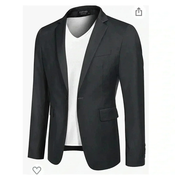 NWT Mens Sport Coat Casual Blazer One Button Business Suit Jacket size M❤️ - Picture 2 of 6